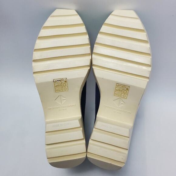 Opening Ceremony Grunge Lace Up Sneakers Canvas Booties Color Block Size EU 37 - Picture 10 of 12